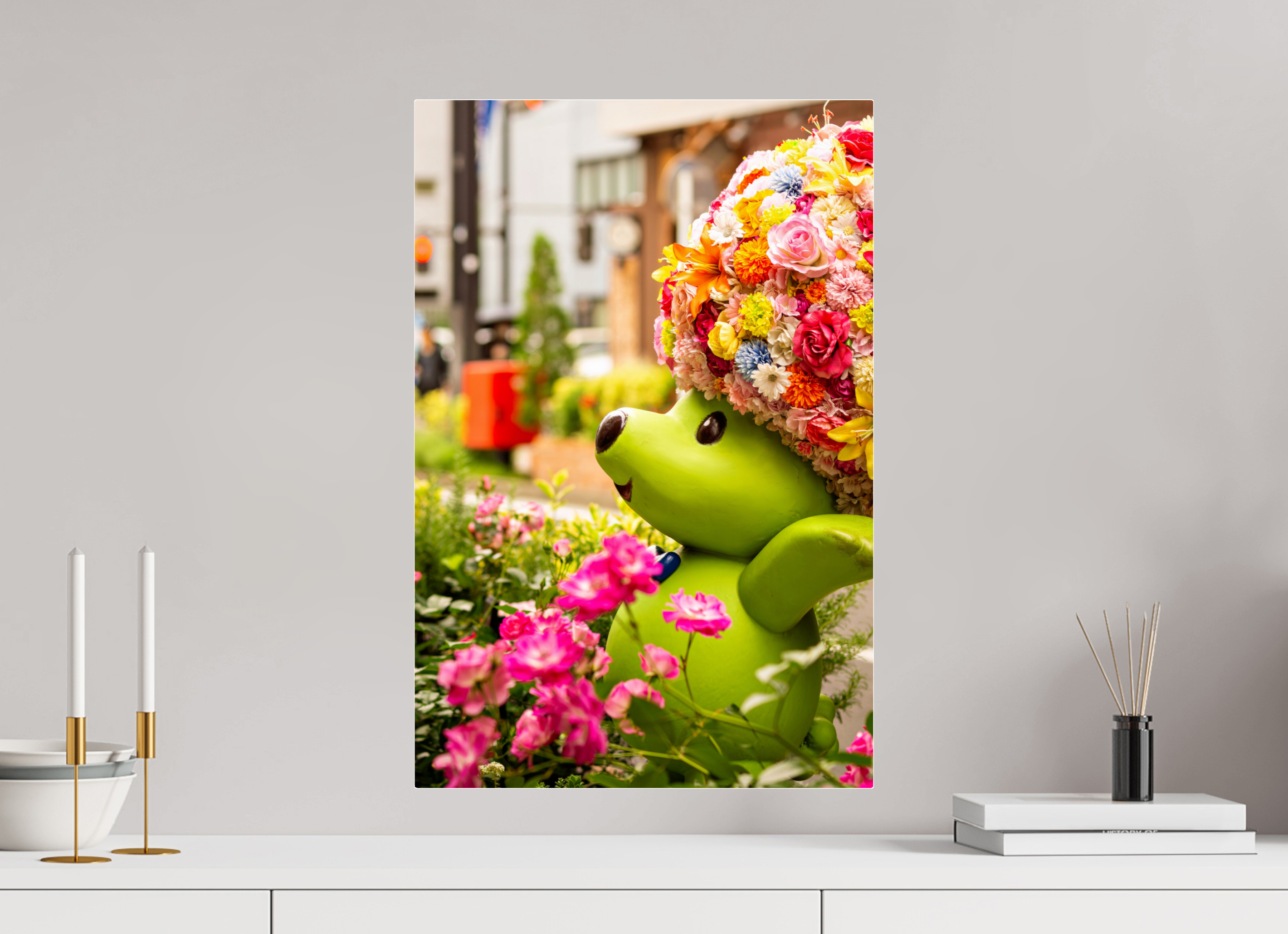 40 x 60 cm, Tirage photo sous Plexi La mascotte de Yokohama