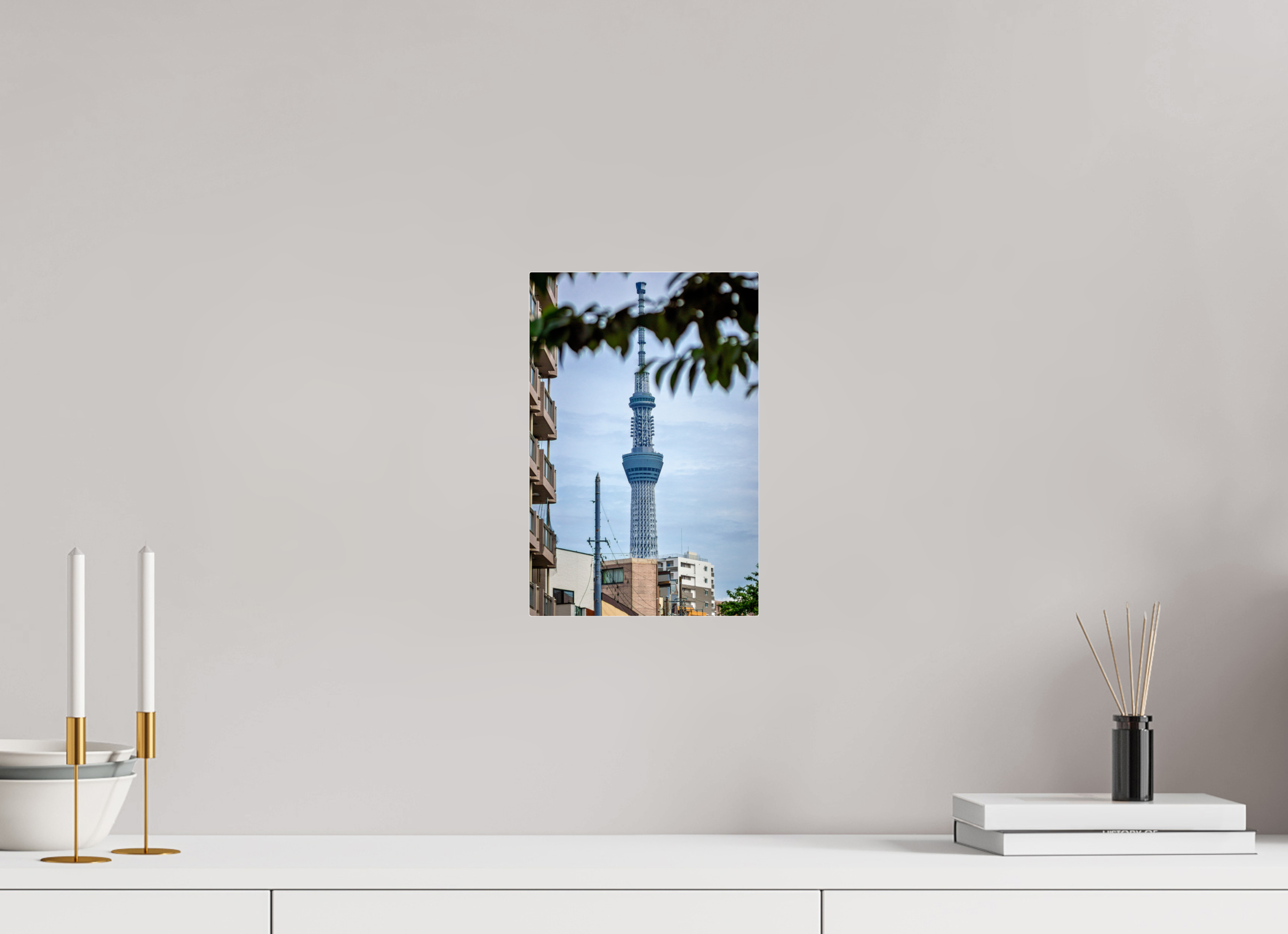 20 x 30 cm, Tirage photo sous Plexi Tokyo Skytree
