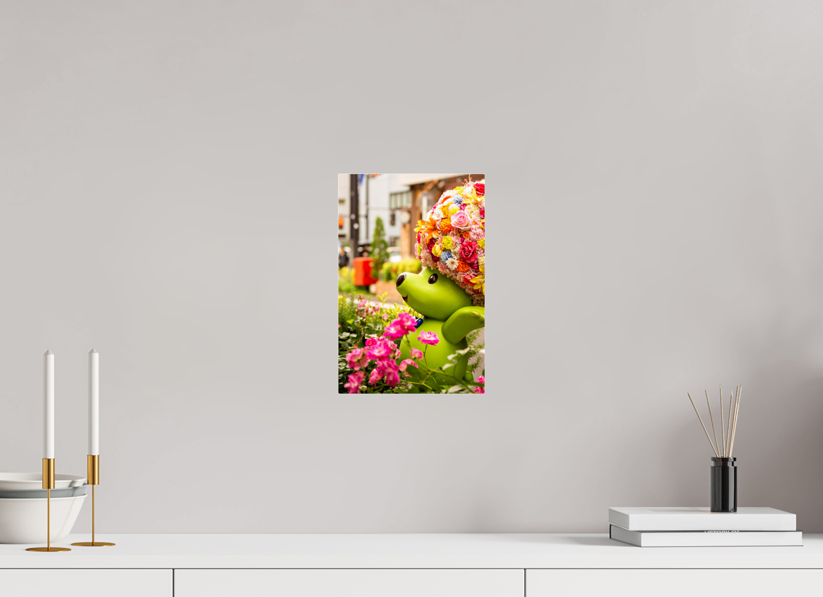 20 x 30 cm, Tirage photo sous Plexi La mascotte de Yokohama