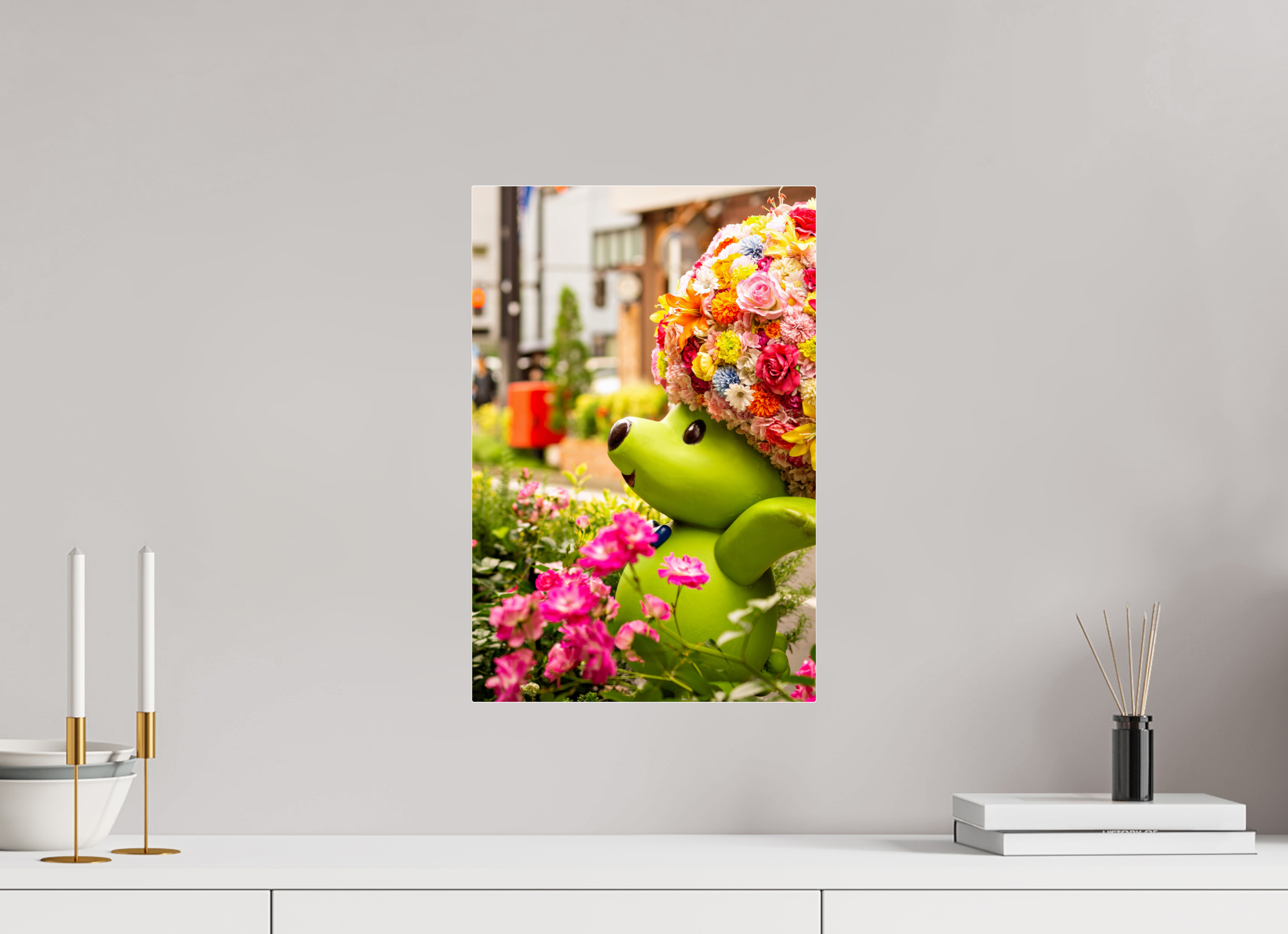 30 x 45 cm, Tirage photo sous Plexi La mascotte de Yokohama
