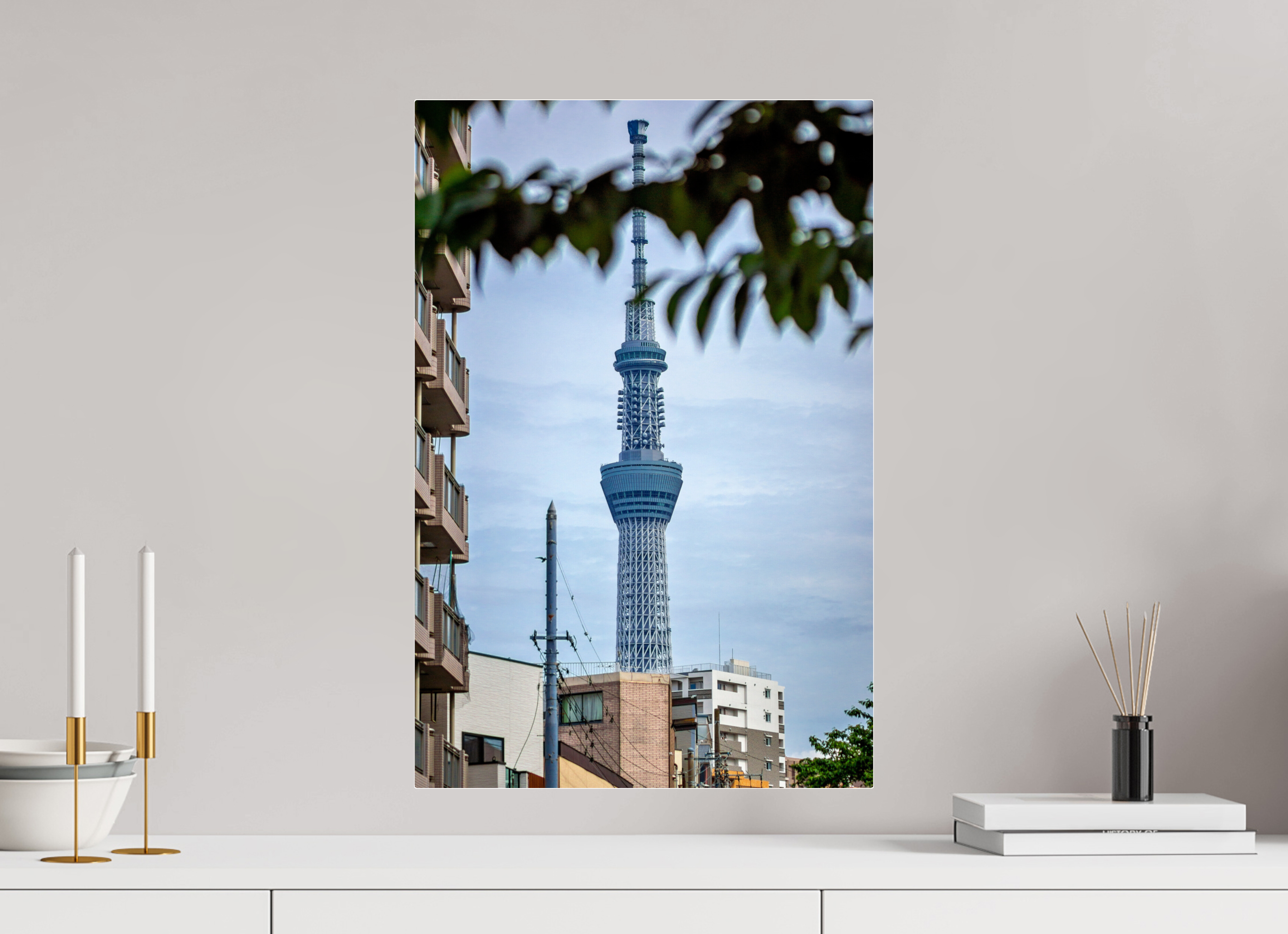 40 x 60 cm, Tirage photo sous Plexi Tokyo Skytree